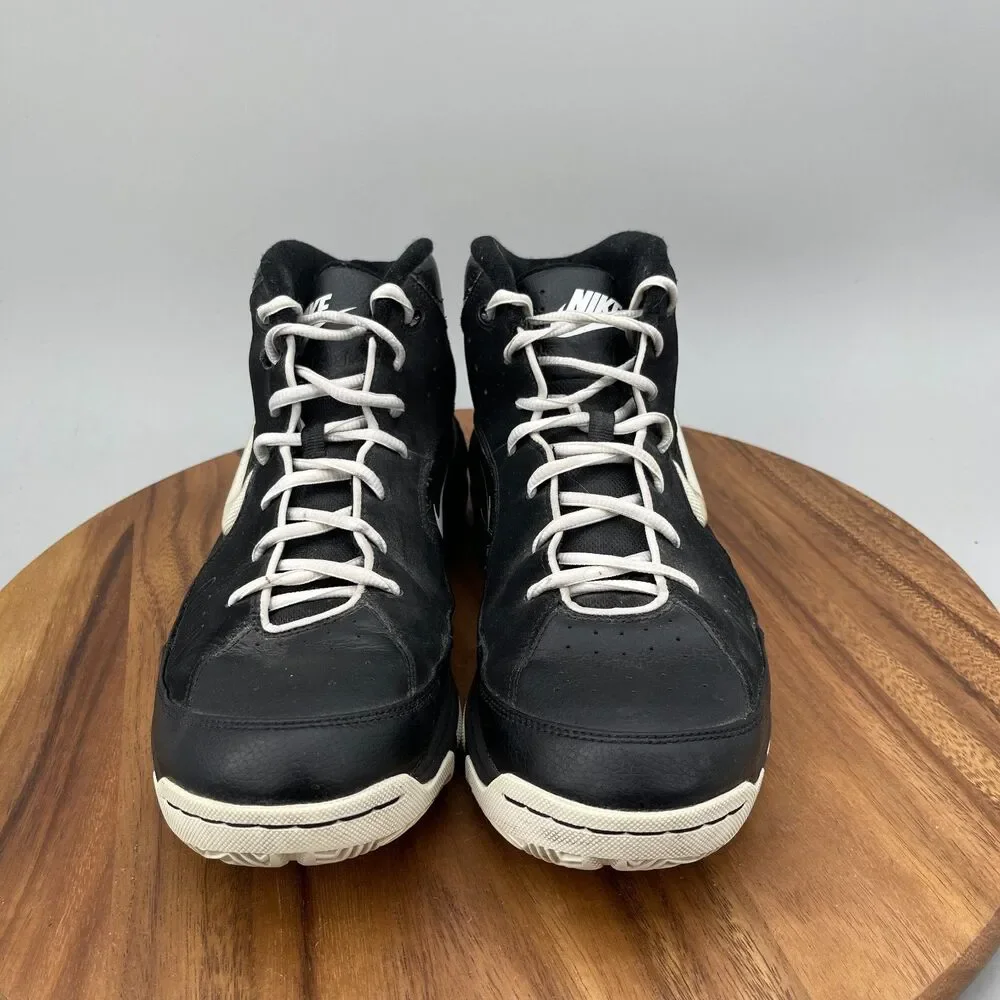 Nike Air Team Trust 2 Shoes Mens Size 11.5 Black Basketball High Top Sneakers